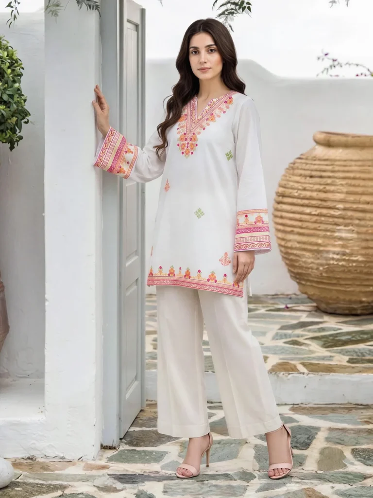 Lawn Kurti- Embroidered